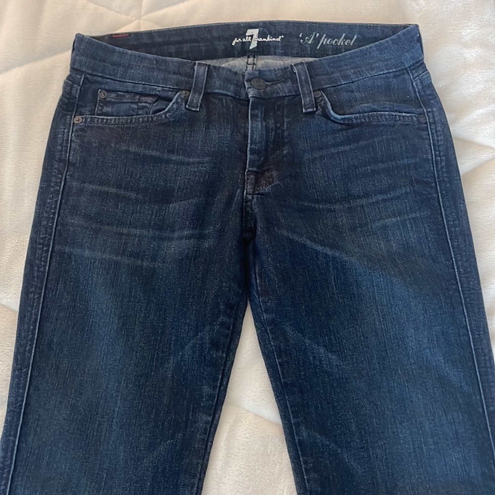 7 For All Mankind Flare Jeans. Size 27 x 33. - Picture 2 of 8